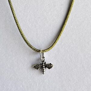 Silver charm necklace
